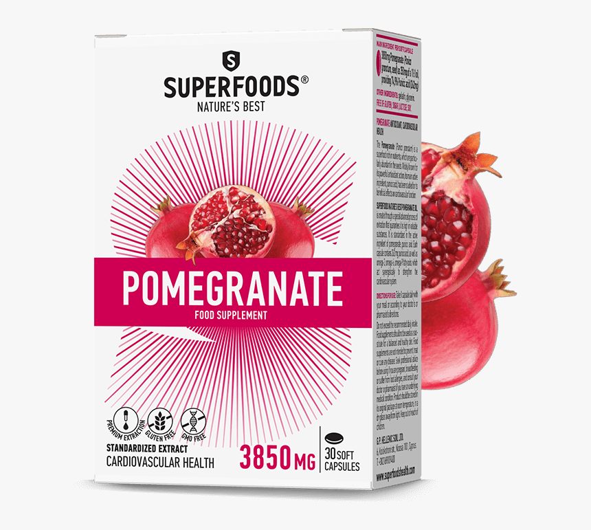 The Beneficial Qualities Of Pomegranate - Superfood, HD Png Download