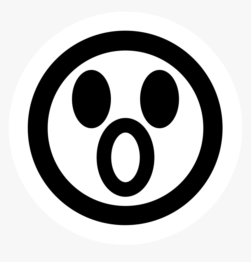 Surprised Png Black And White, Transparent Png