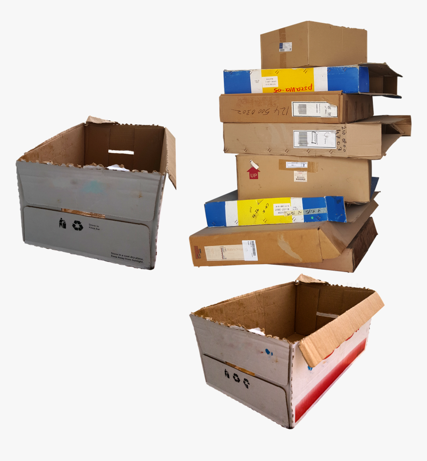 Transparent Package Box Png - Recycle Carton Boxes, Png Download