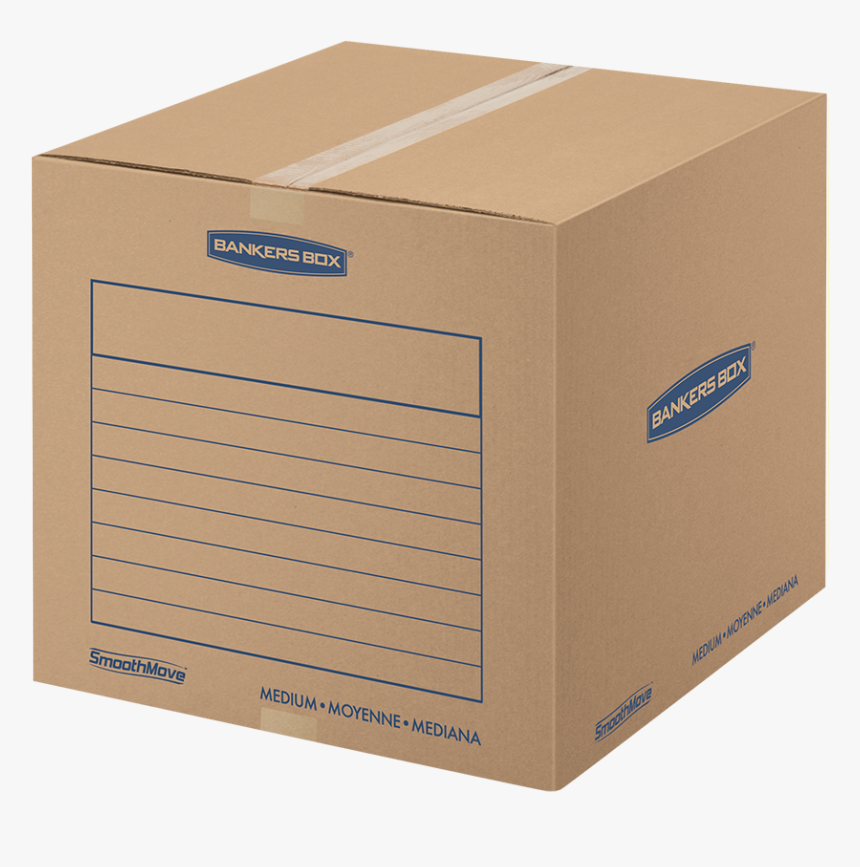 Smoothmove™ Basic Medium Moving And Storage Boxes - Moving & Shipping Boxes, HD Png Download