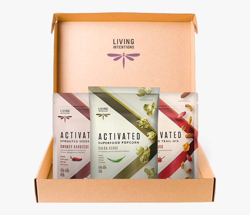 Living Intentions Superfood Popcorn, HD Png Download