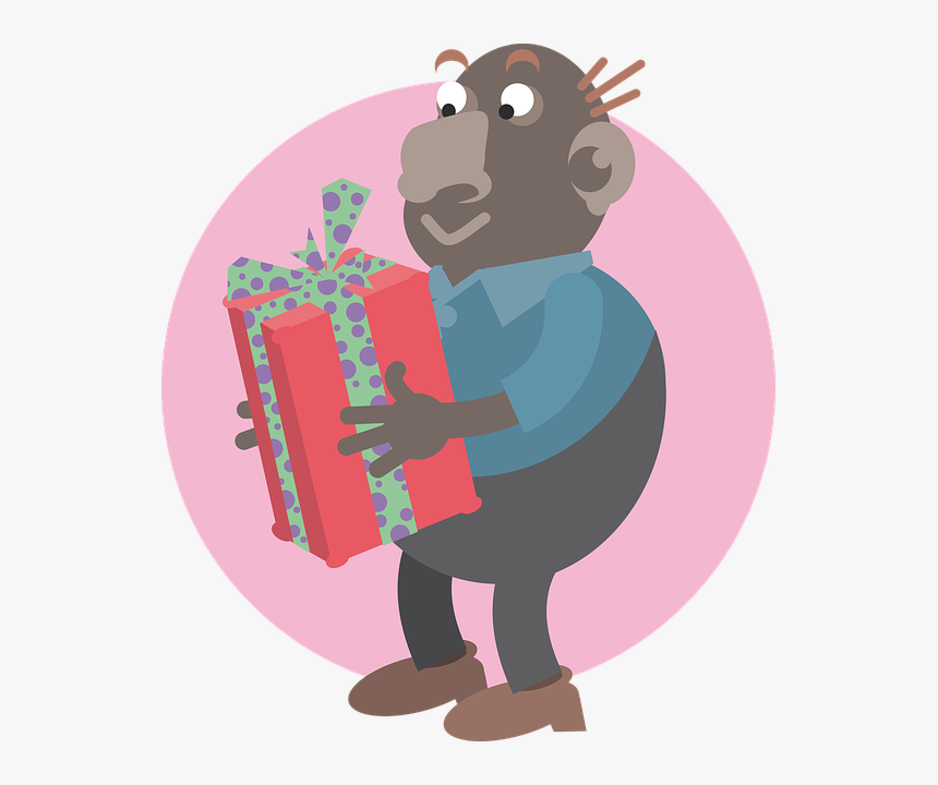 Man, Parcel, Gift, Surprise - Clip Art, HD Png Download