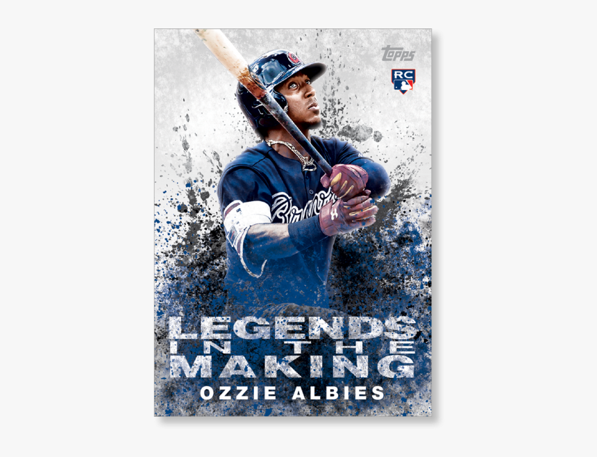2018 Topps Baseball Series 2 Ozzie Albies Legends In - 2018 Topps Update Legends In The Making Gold, HD Png Download