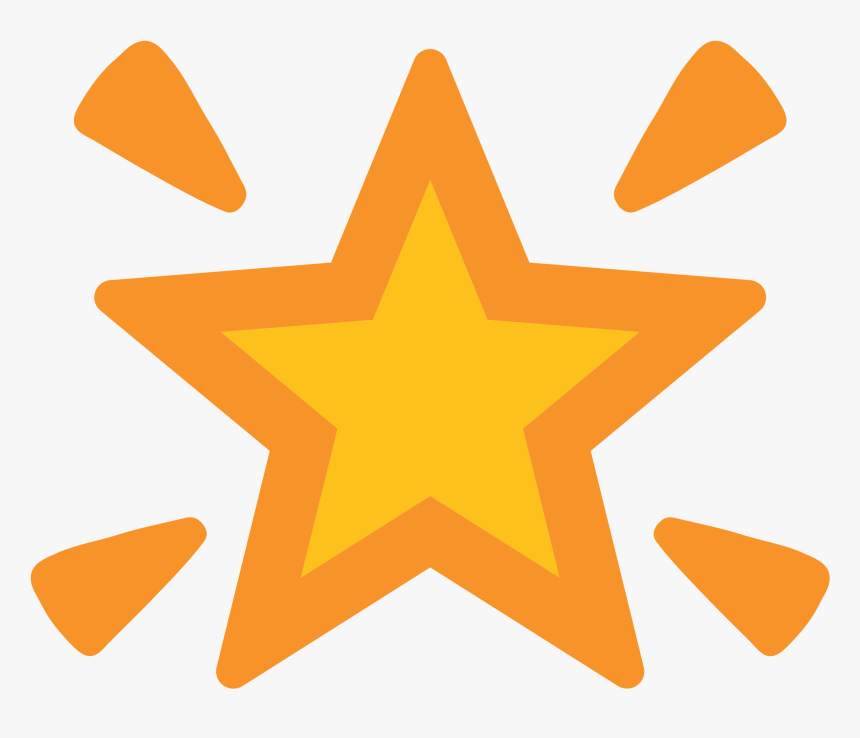 File - Emoji U1f31f - Svg - Star Emoji Android Png, Transparent Png