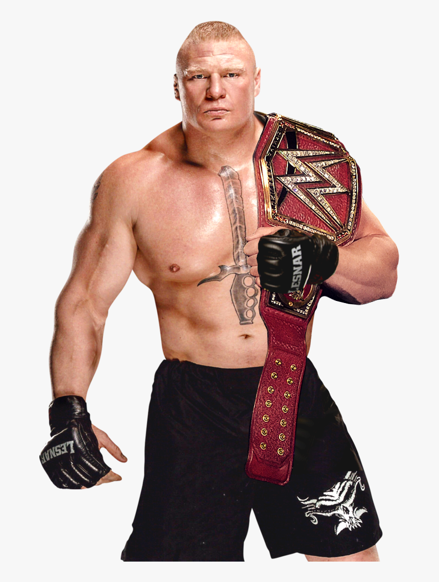 Brock Lesnar With Belt, HD Png Download