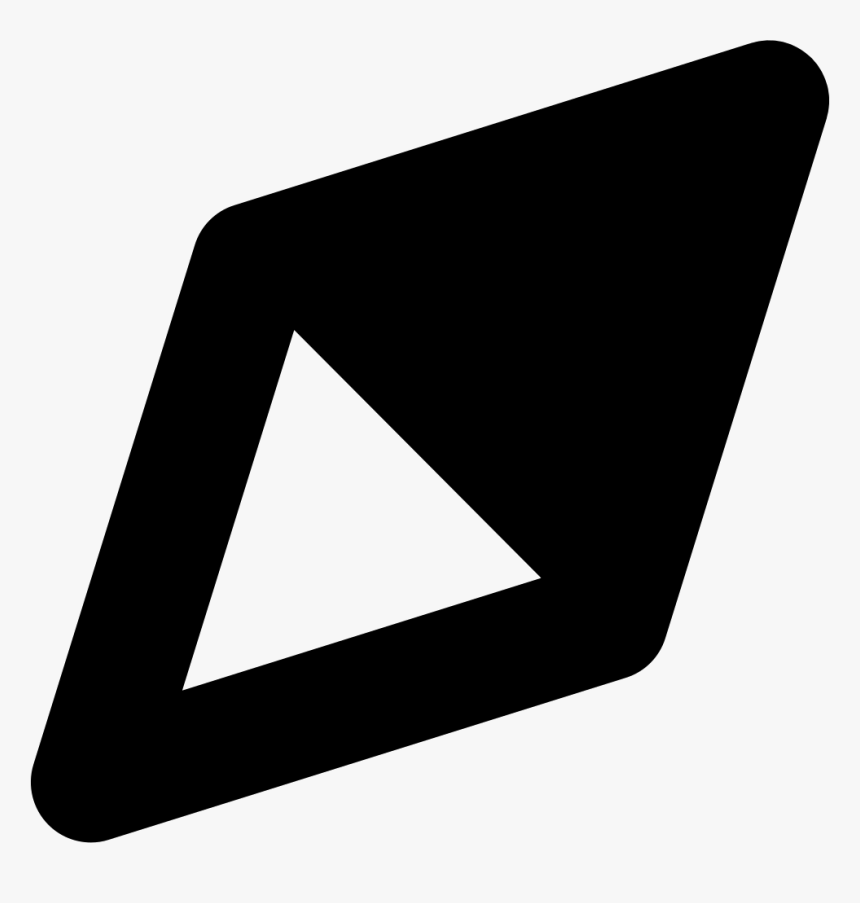 Rhombus Shape With Dark Upper Half - Portable Network Graphics, HD Png Download