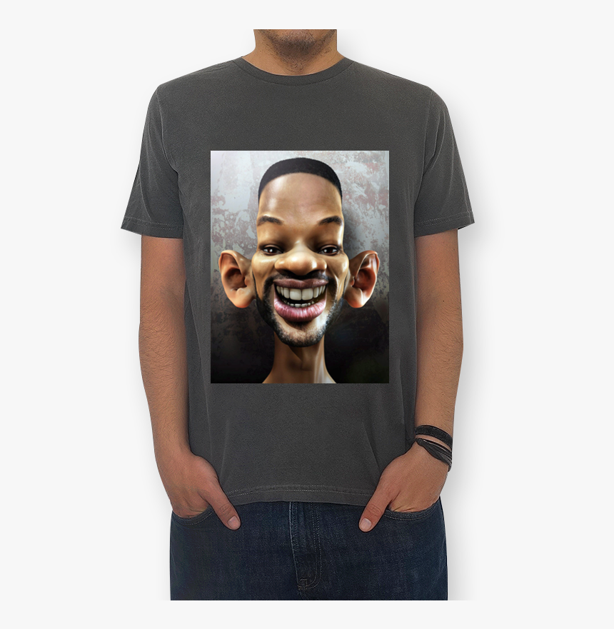 Camiseta Will Smith De Roberto Márciona , Png Download - Caricature Celebrities, Transparent Png