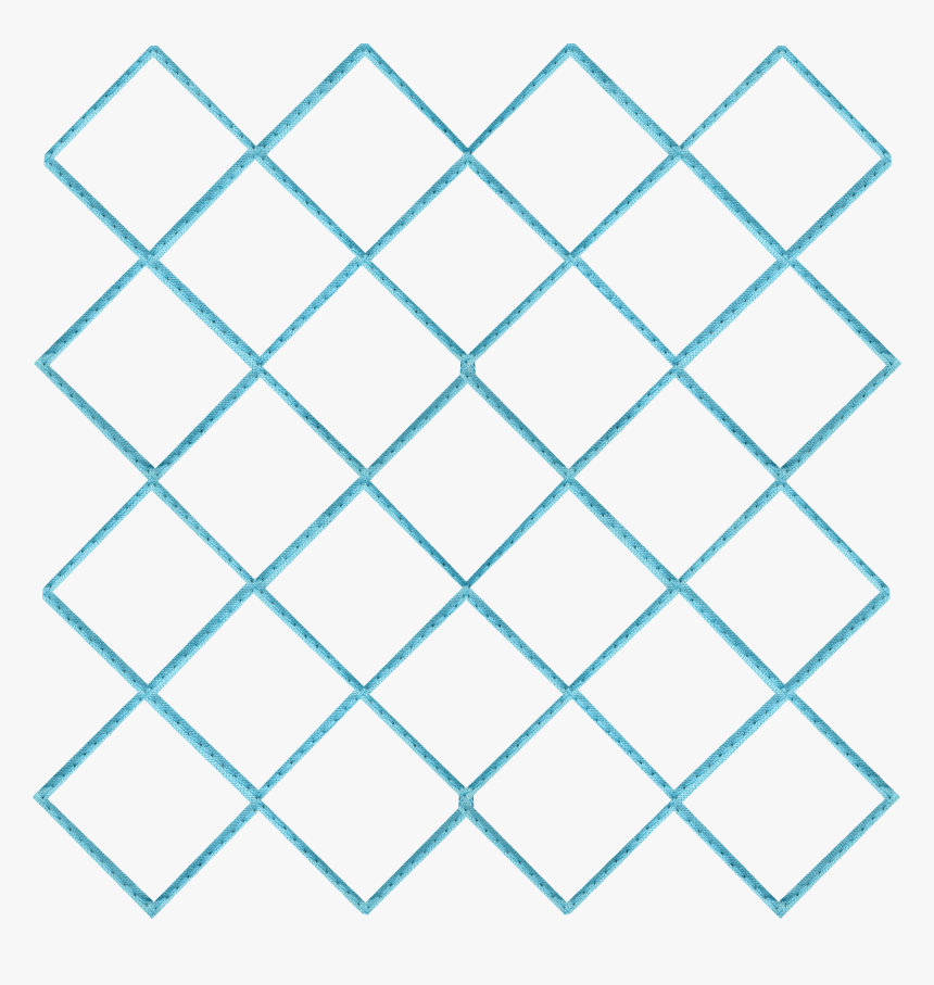 Clip Art Blue Diamond Lattice Subnet - Pattern, HD Png Download