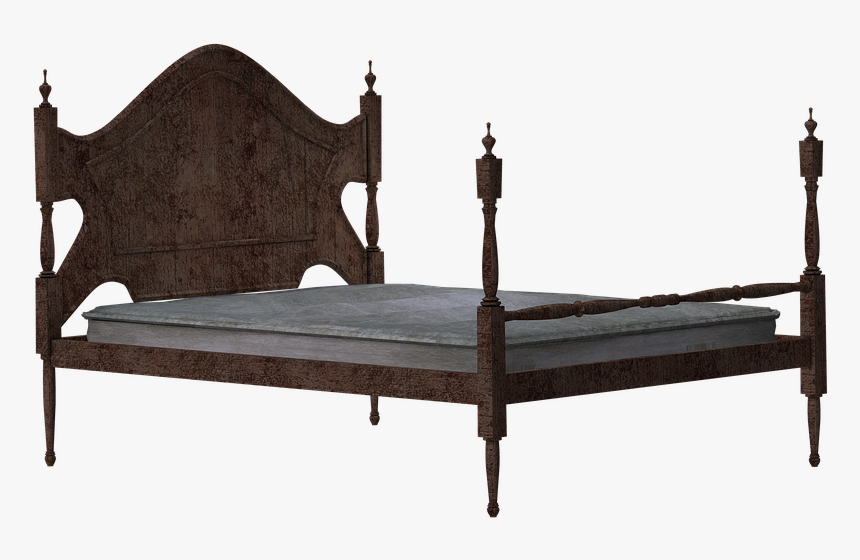 Bed Wooden Bed Rest Sleep Png Image - Bed Frame, Transparent Png