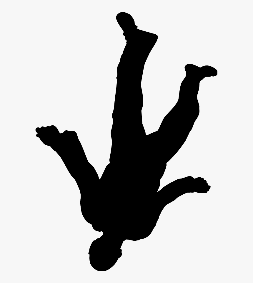 Falling Silhouette Png Clip Art Freeuse Library - Falling Silhouette Png, Transparent Png