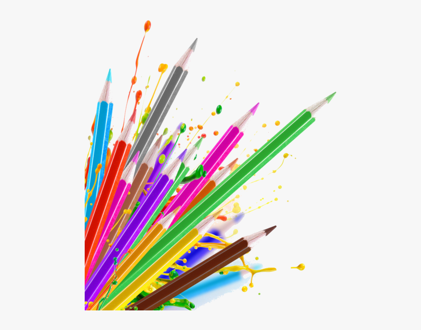 Crayons De Couleurs Articles - Colour Pencil Border Png, Transparent Png