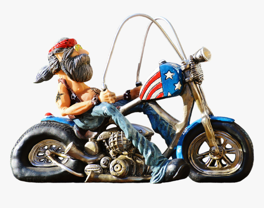 Biker, Bike, Tattooed, America, Cool, Casual, Funny - Cool Bike, HD Png Download