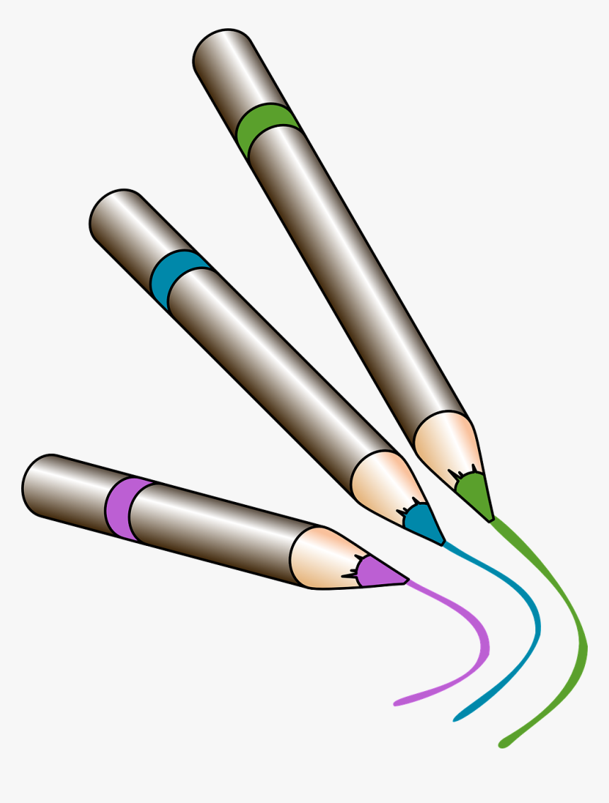 Colored Pencils Clipart Png, Transparent Png