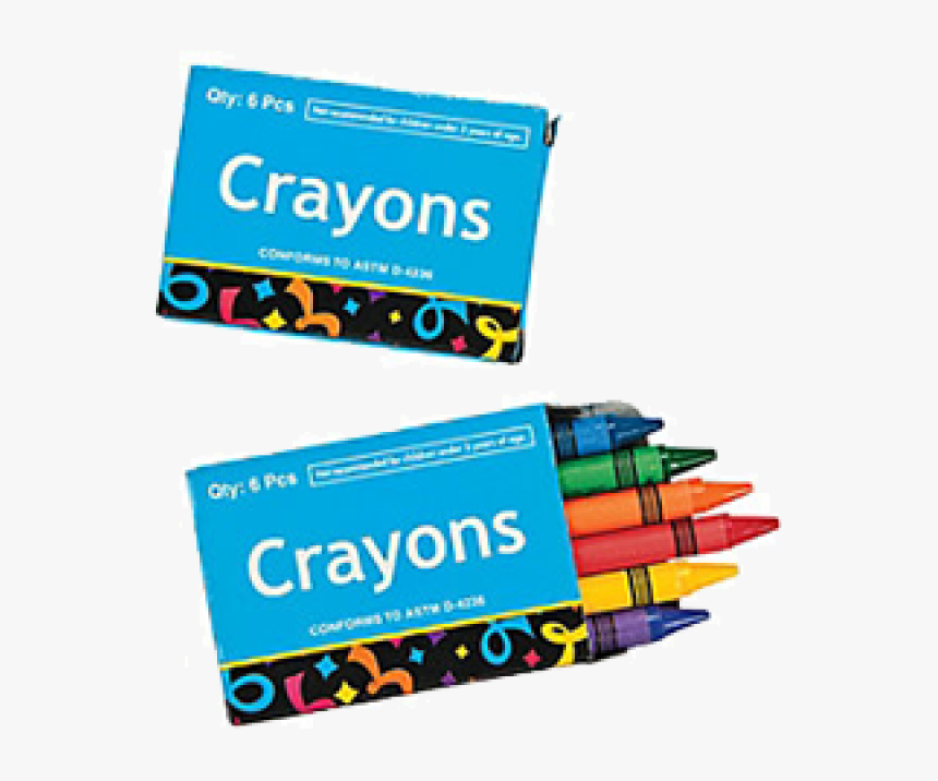 Kids Rule™ Blue Box 6-piece Crayon Sets - Crayon, HD Png Download