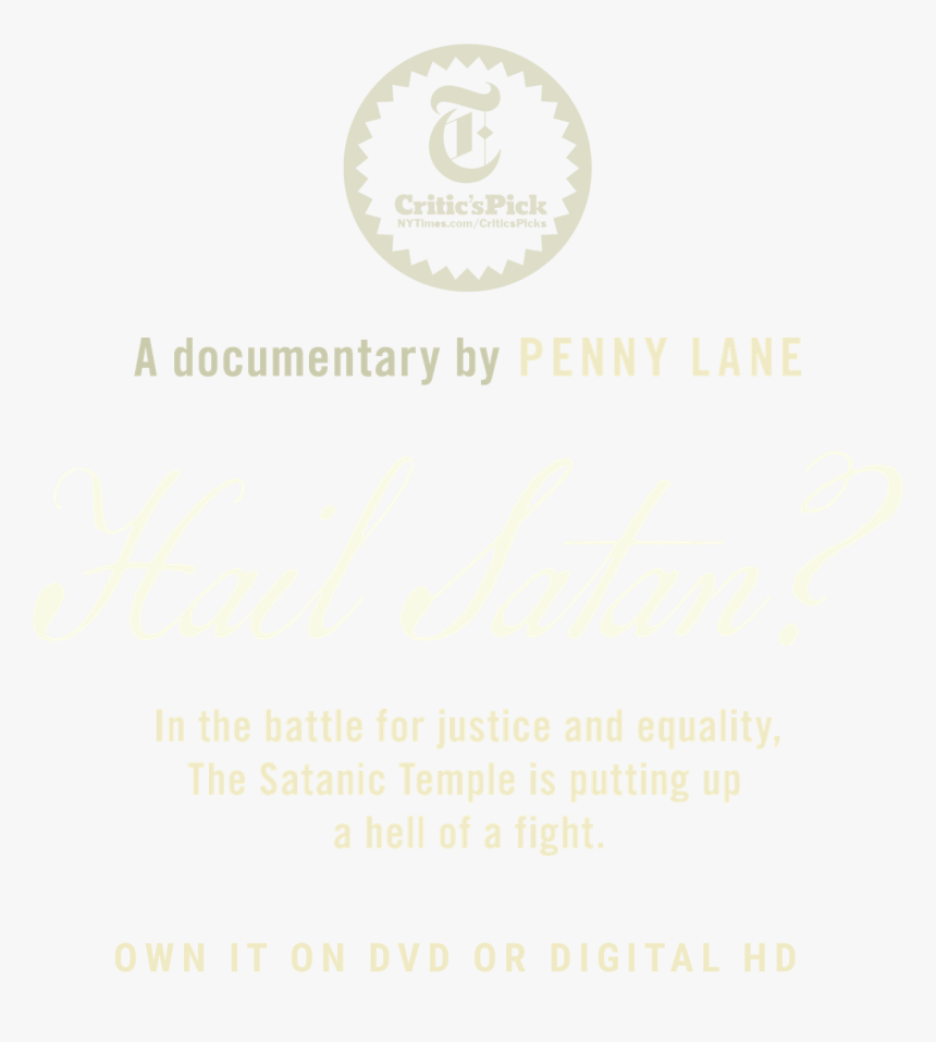 Hail Satan Documentary, HD Png Download