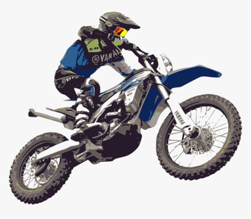 Dirt Biker Transparent Image - Motocross Png, Png Download