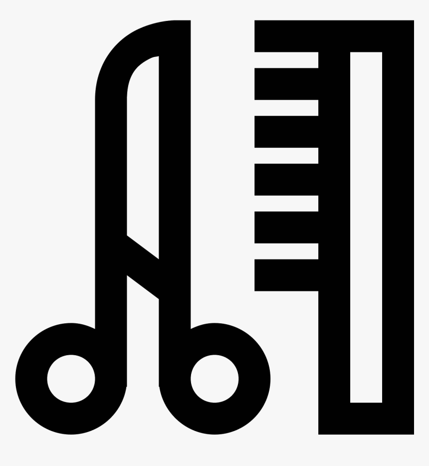 This Icon Is Of A Pair Of Scissors And A Comb - Graphic Design, HD Png Download