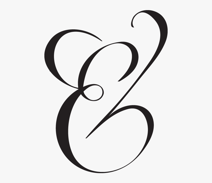 Ampersand Typography Lettering Font - Esperluette Calligraphie, HD Png Download