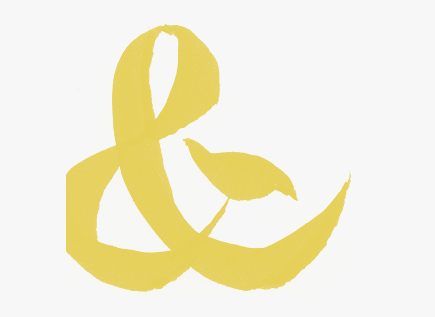 Yellow Ampersand , Png Download - Ampersand Yellow Transparent Background, Png Download