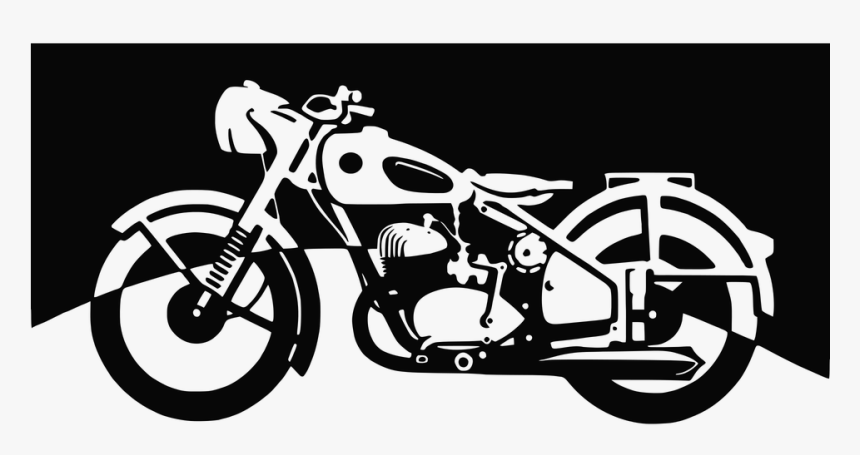 Biker Clipart Bike Tour - Oldtimer Motorrad Clipart, HD Png Download