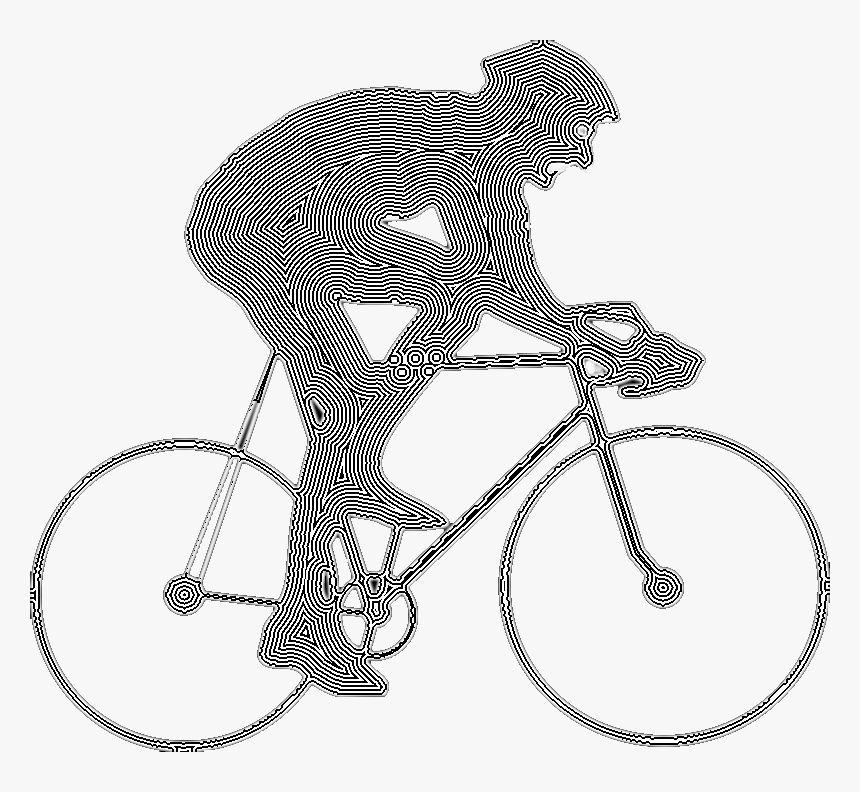 Cyclist Silhouette, HD Png Download