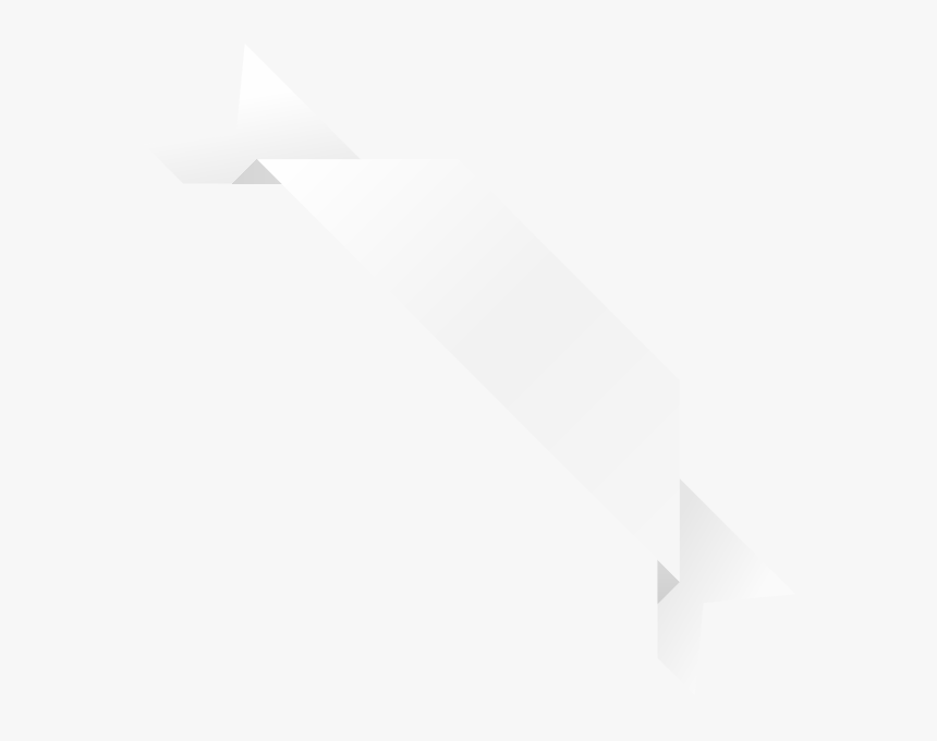 Corner Ribbon03 White - White Ribbons Vectors Png, Transparent Png