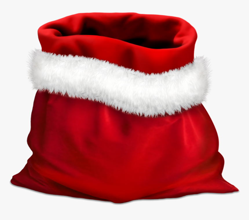 Gift, Gifts, Red Bag, Bag Of Santa Claus, Holidays - Santa Christmas Bag Png, Transparent Png
