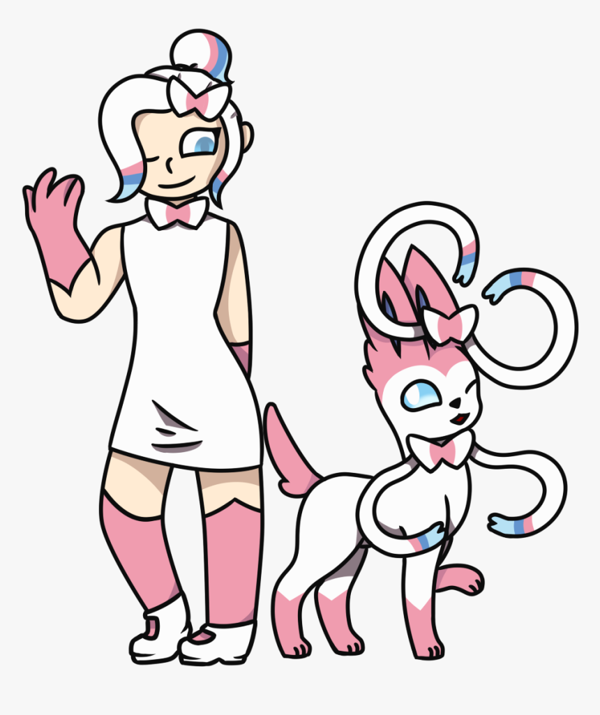Sylveon Gijinka Clipart , Png Download - Cartoon, Transparent Png