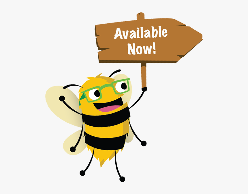Available Bee - Cartoon, HD Png Download