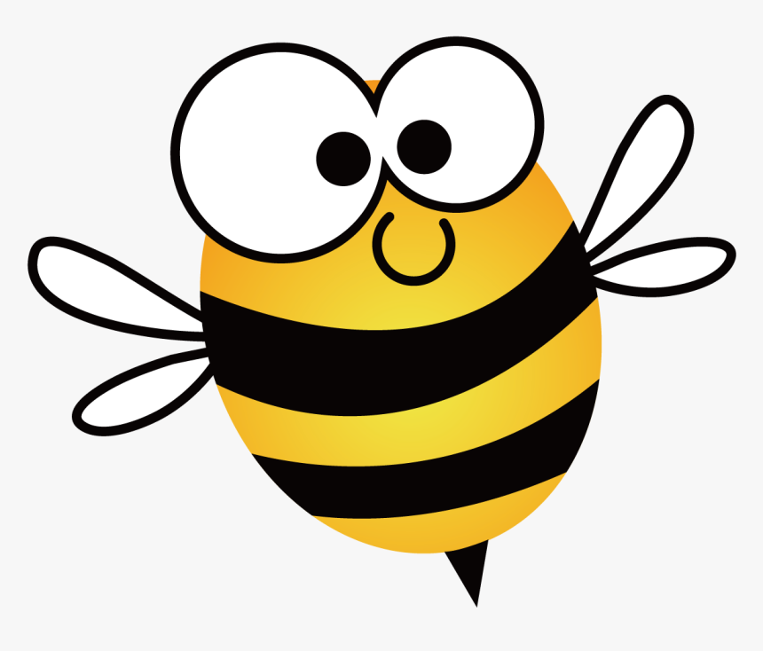 European Dark Bee Honey Bee Beehive Clip Art - Cartoon Bee Clip Art, HD Png Download