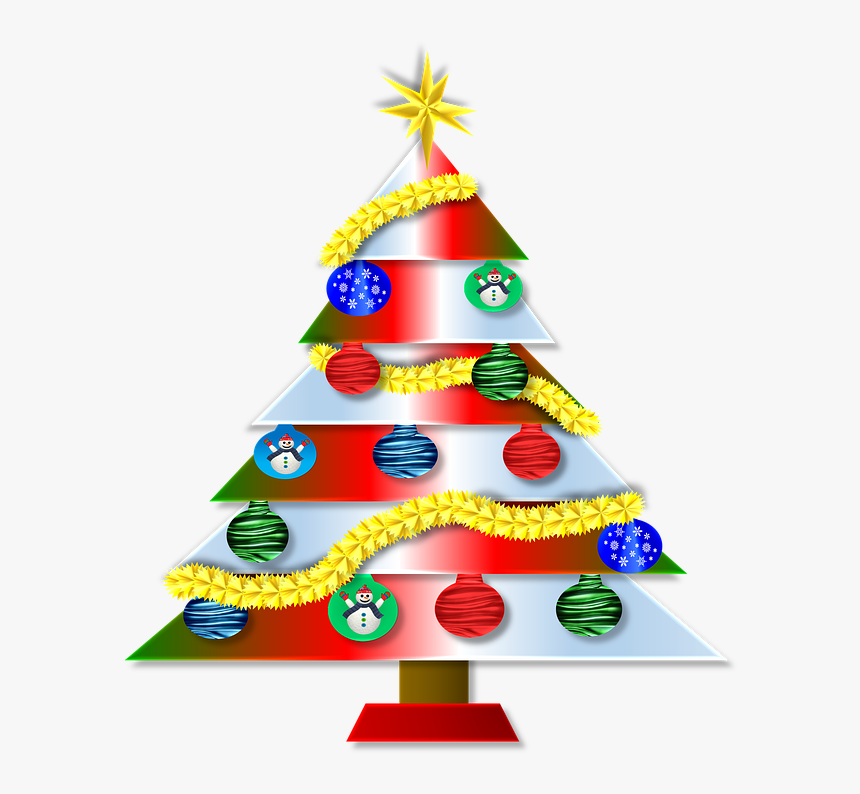 Feliz Navidad, Árbol, Decoraciones, Adornos, Estilizado - Buon Natale Stilizzato, HD Png Download