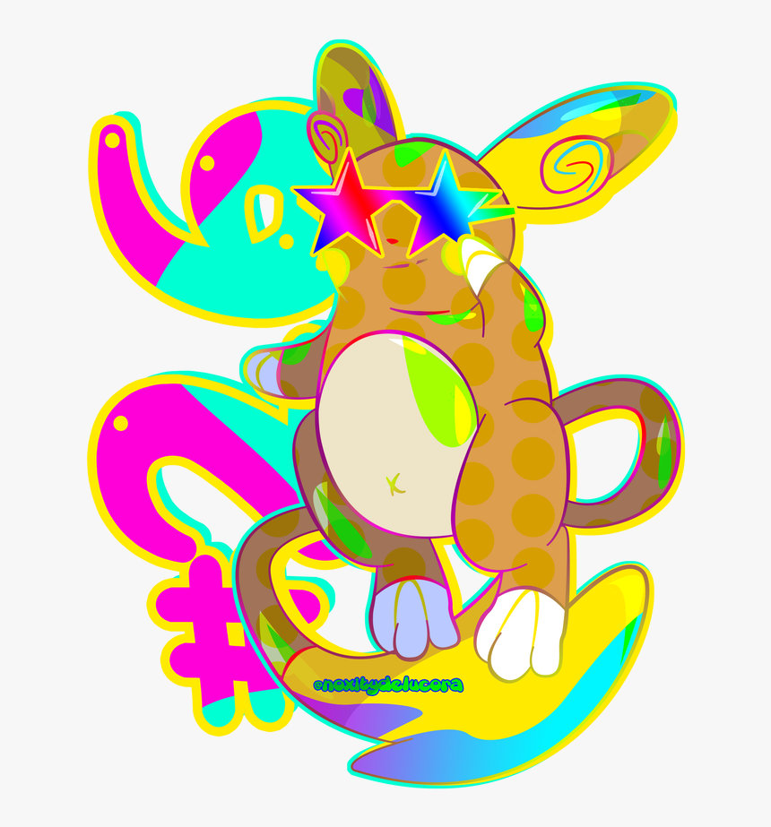 File 220e95cb40 Original - Rainbow Raichu Art, HD Png Download