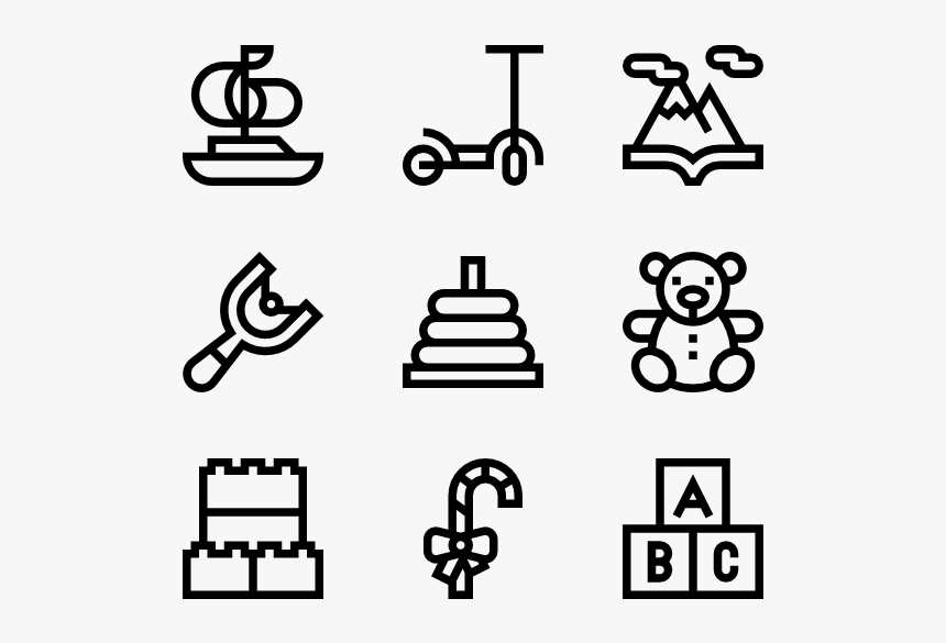 Christmas Toys - Railroad Icons, HD Png Download