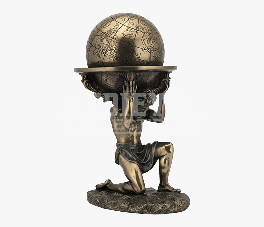 Clip Art Bronze Atlas Carrying Statue - God Carrying The World, HD Png Download