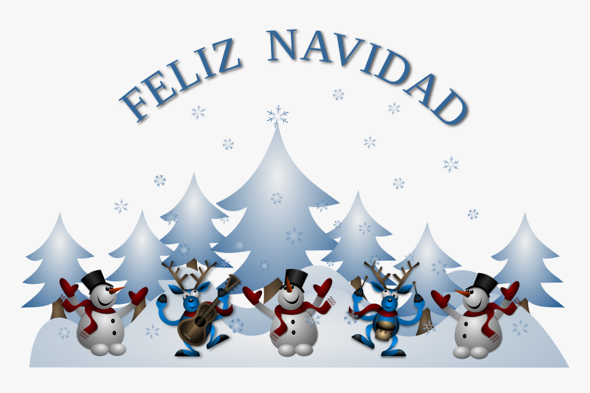 Feliz Navidad Card Front By Merlin2525 800px - Seasons Greetings Clipart, HD Png Download