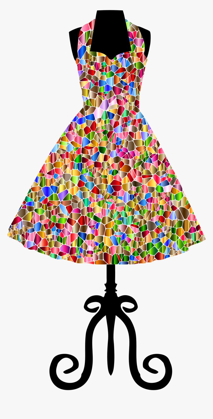 Vintage Clothespin Png - Fashion Dress Clipart, Transparent Png