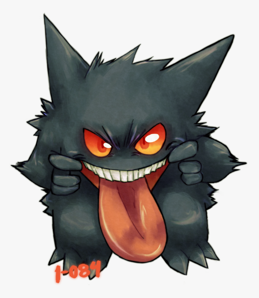 View 094 Gengar By 1 084-d6k4mtn , - Cartoon, HD Png Download