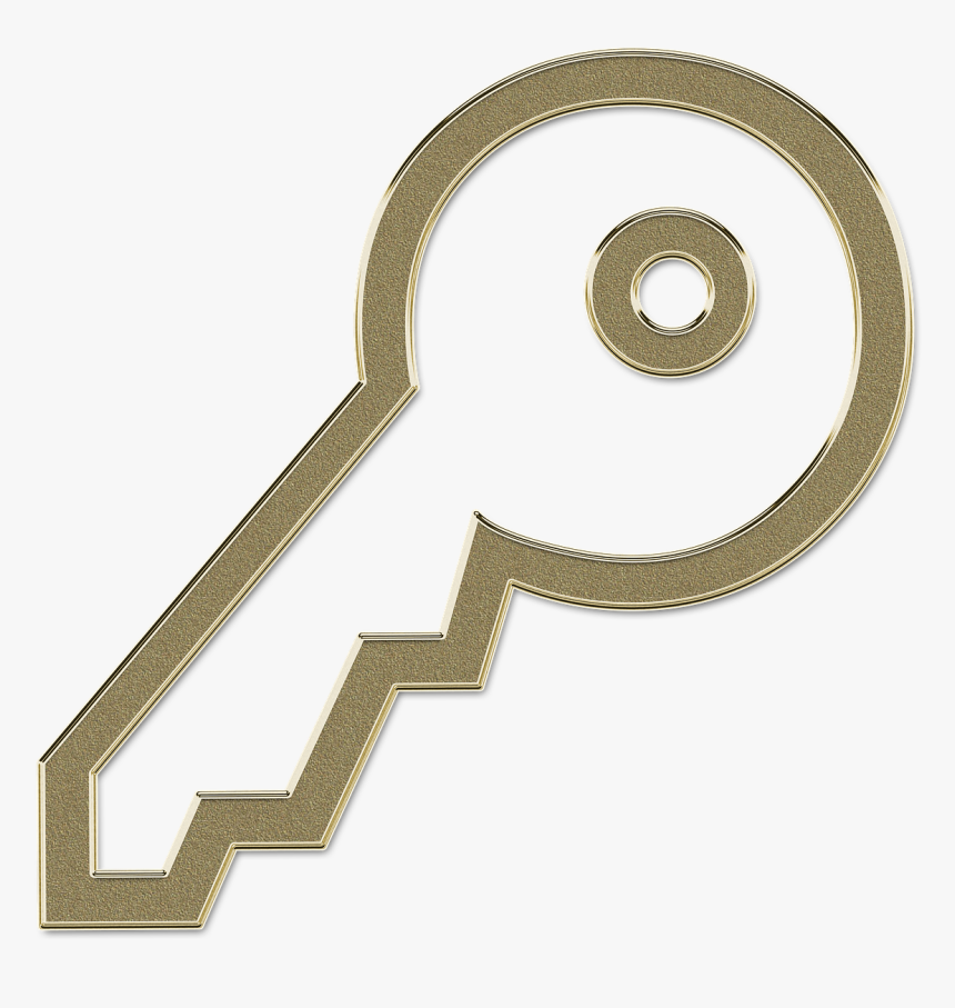Key, Golden, Skeleton Key, Castle, Gold, Sign - Handwriting, HD Png Download