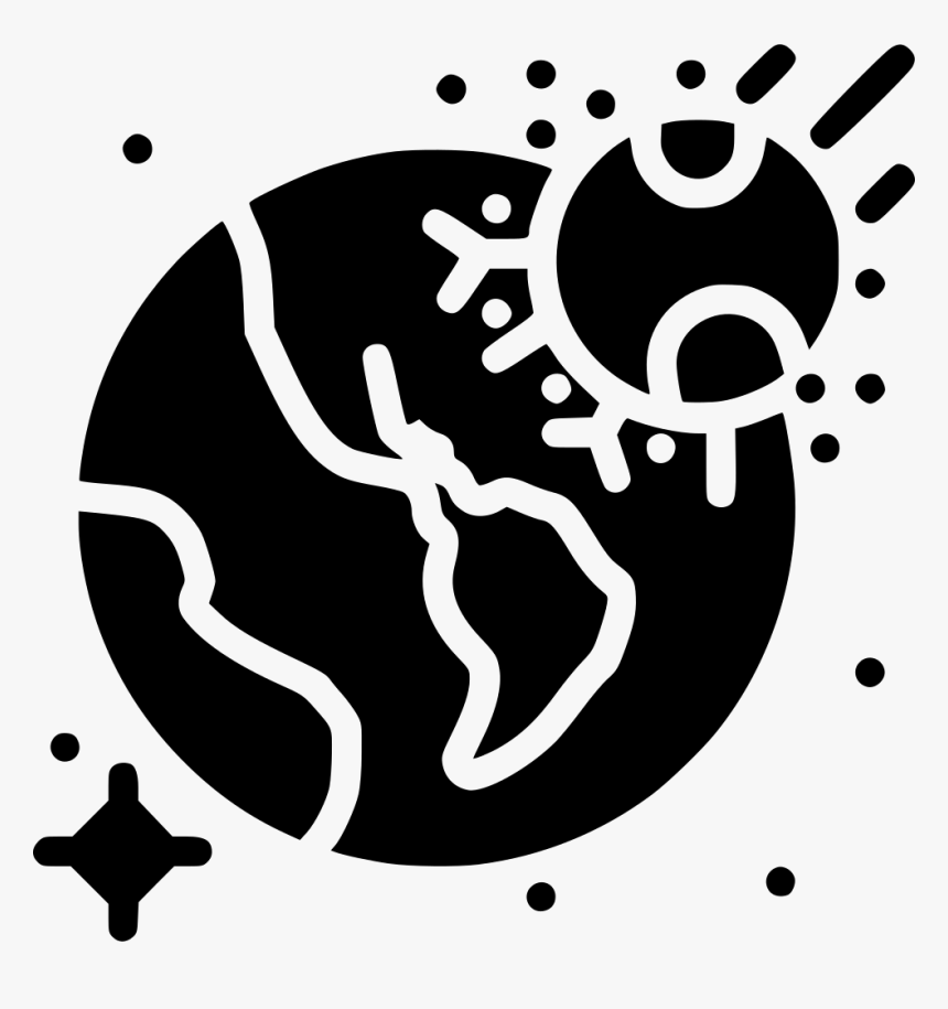 Asteroid Impact - Illustration, HD Png Download