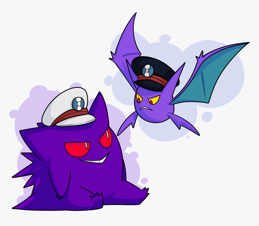 Gengar And Crobat - Cartoon, HD Png Download