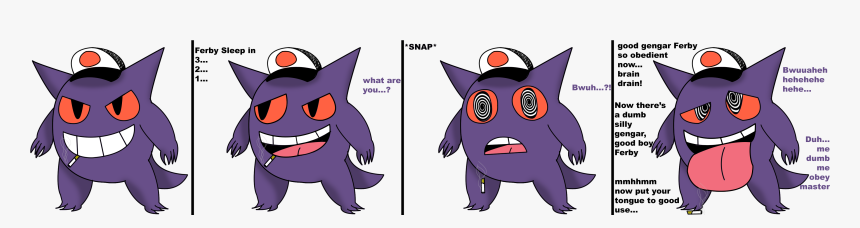 Ferby The Gengar - Brain Hypnohub, HD Png Download