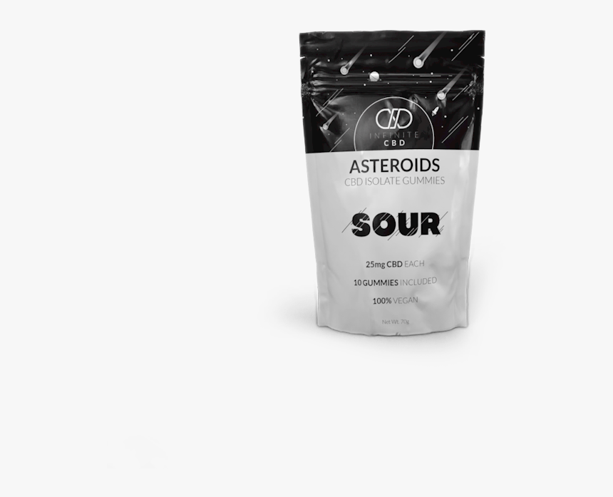 Infinite Cbd Sour Asteroid Cbd Isolate Gummies - Paper Bag, HD Png Download