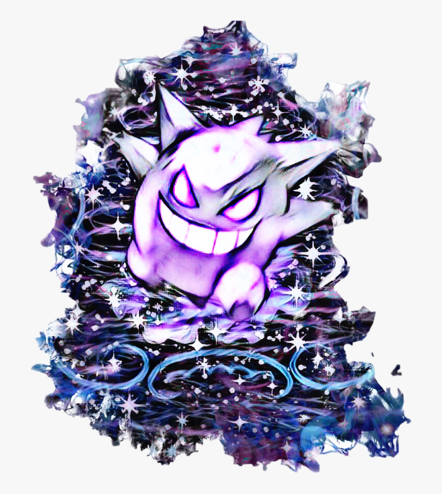 #pokemon #gengar #crystal #geode #freetoedit - Video Game, HD Png Download
