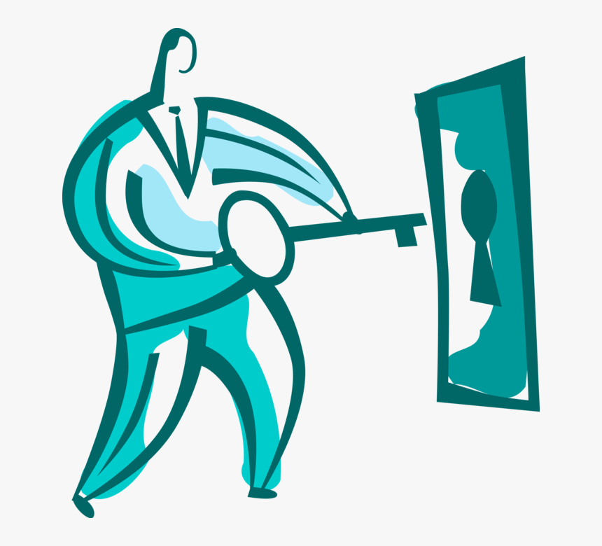 Vector Illustration Of Businessman With Security Skeleton - Graphic Design, HD Png Download