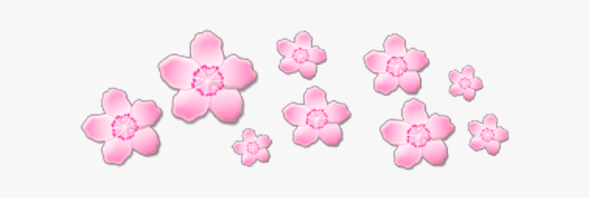 Pink Pinkflowers Flowers Crown Png Cute Sticker