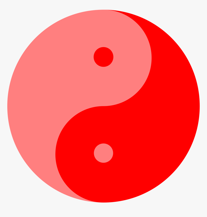 Yin-yang In Cardinal Red Clip Arts - Ying Yang Pink And Purple, HD Png Download