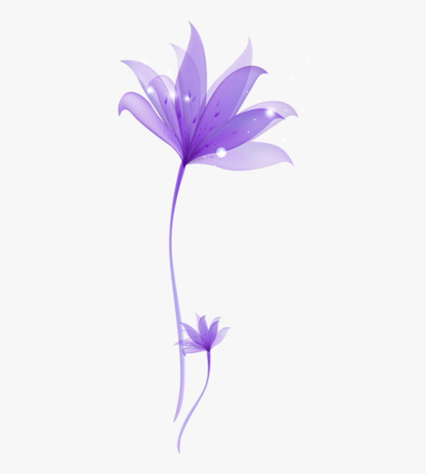 Purple Flower Image Transparent, HD Png Download