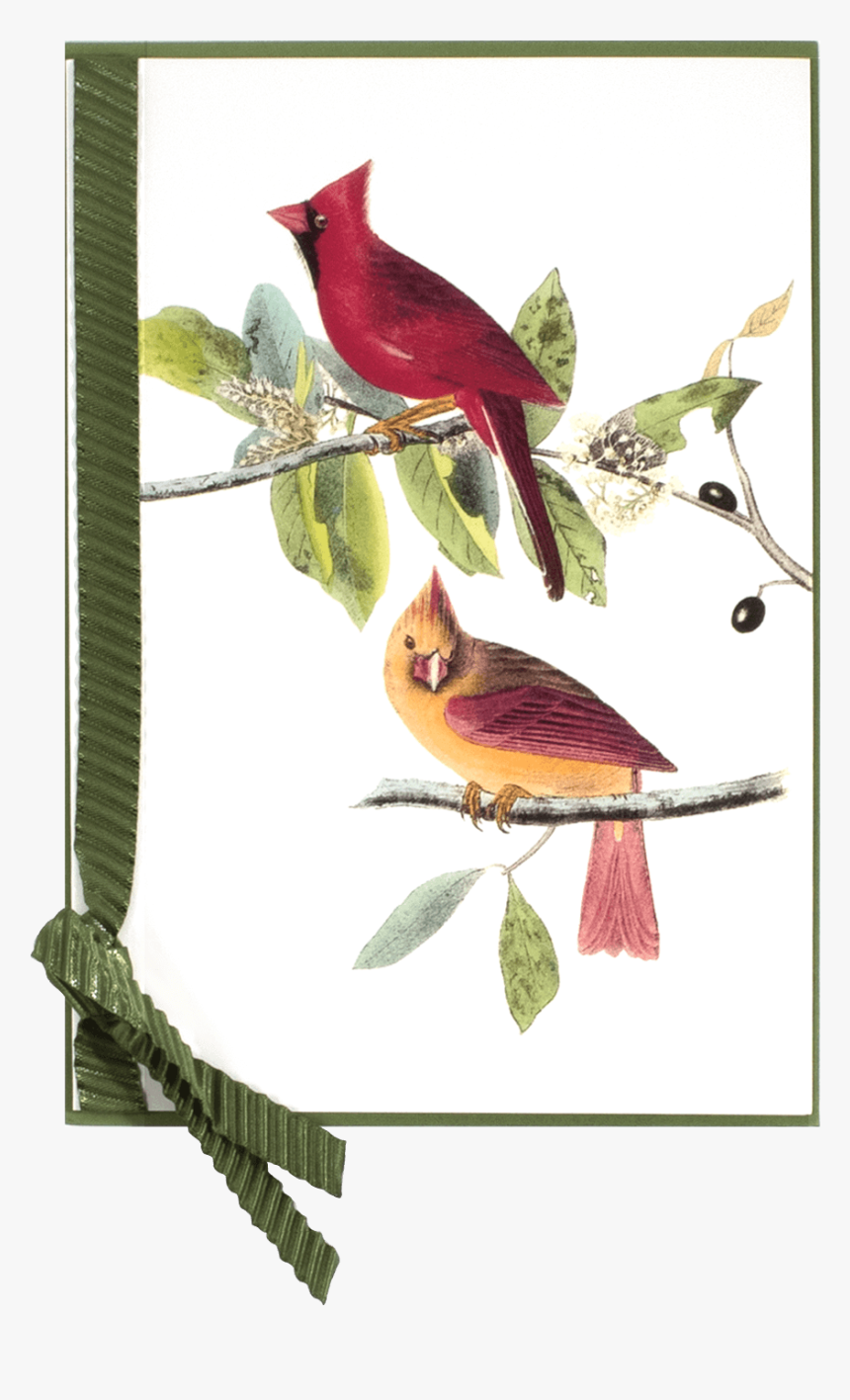Antique Red Bird - Northern Cardinal, HD Png Download