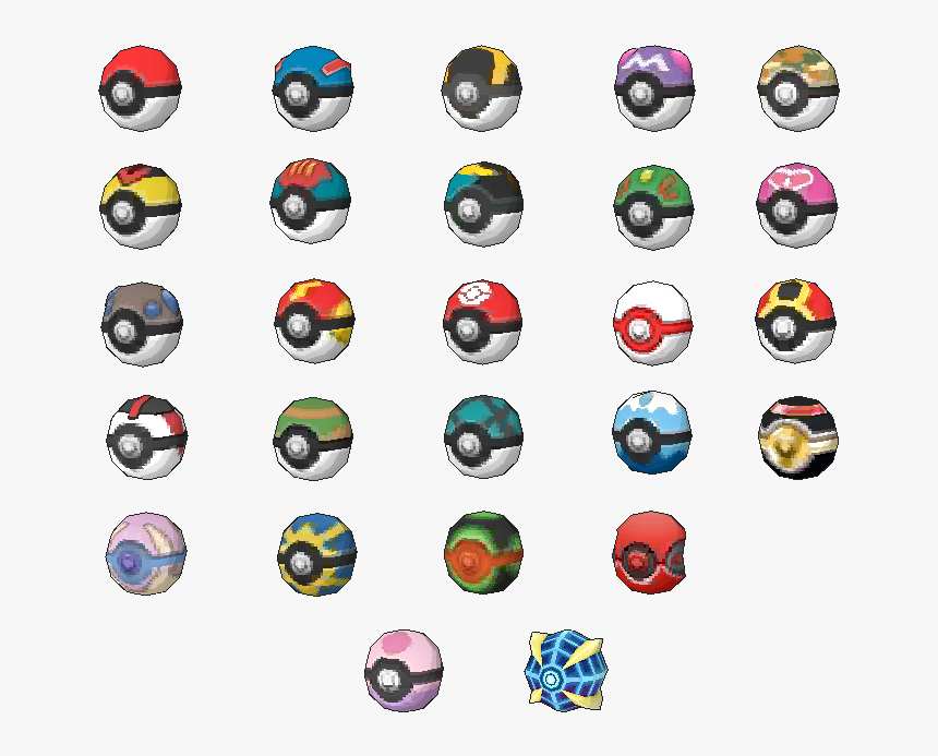 Download Zip Archive - Pokemon Sun And Moon Pokeballs, HD Png Download