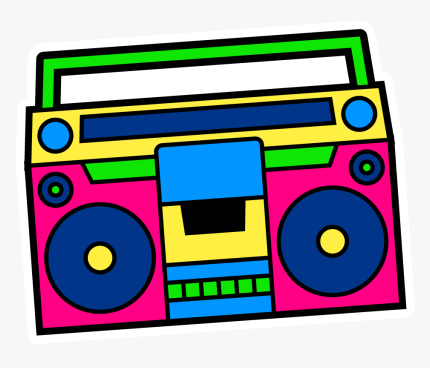 Circle , Png Download - Colorful Boombox Transparent Background, Png Download